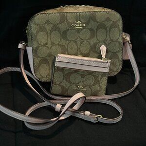 NEW Coach Mini Jamie Camera Crossbody Bag Purse w/ matching Mini Skinny Id Case